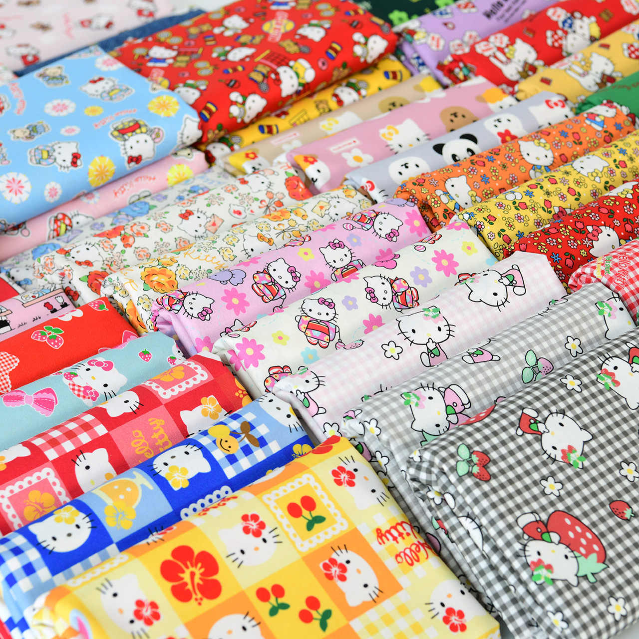 Sewing Gauge Ruler - 100% Cotton Hello Kitty Print Fabric
