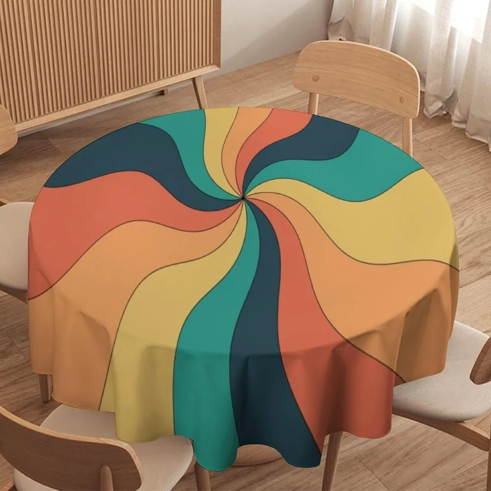 Retro Groovy Swirl Round Table - Century Textile & Sewing Supply Avenue C North Saskatoon Sk 评论和价格