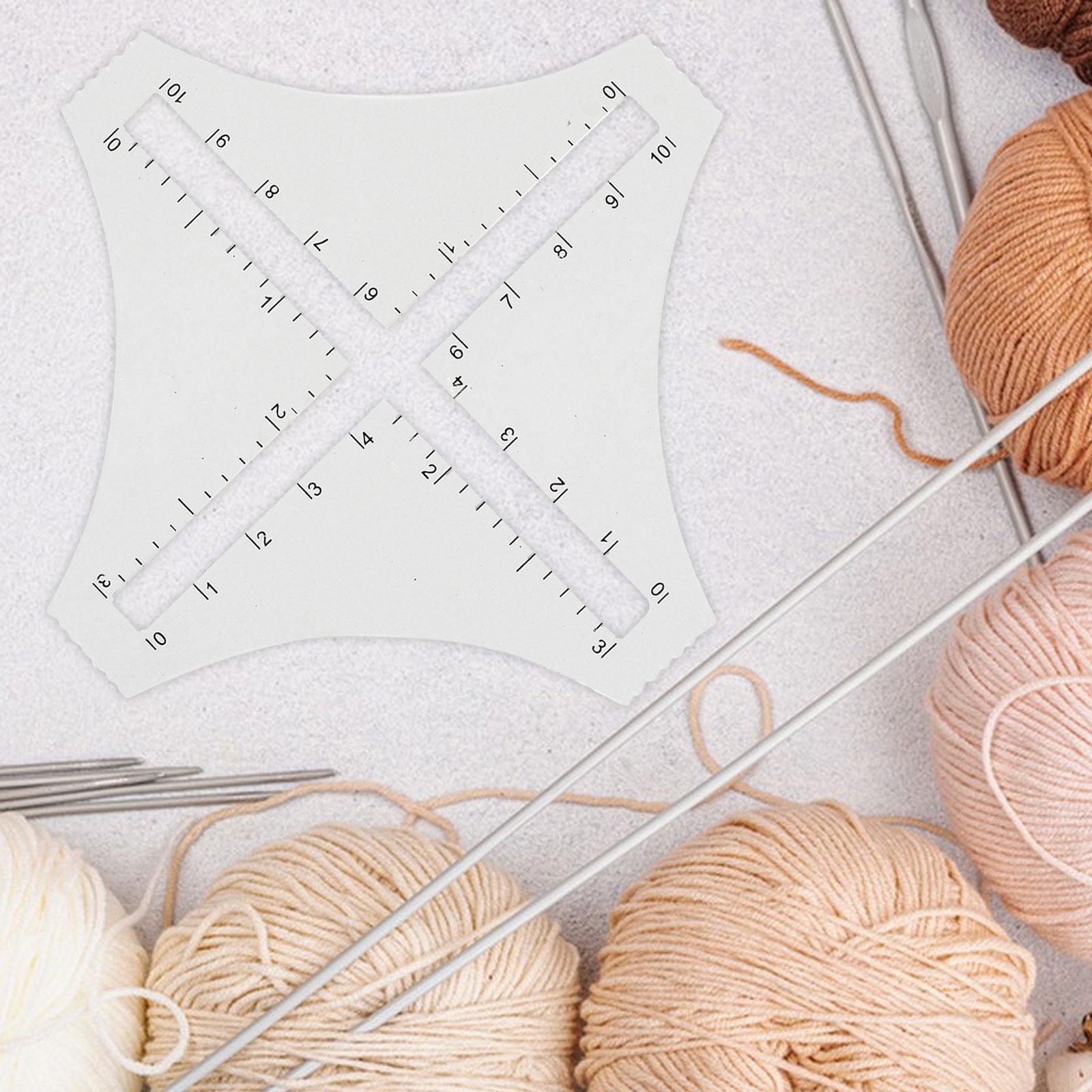 Transparent Acrylic Knitting D - Sewing Gauge Ruler 评论和价格