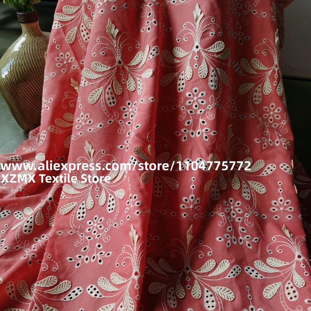 Red Base 3D Floral Embroidery  - Vintage Sewing Textile 评论和价格
