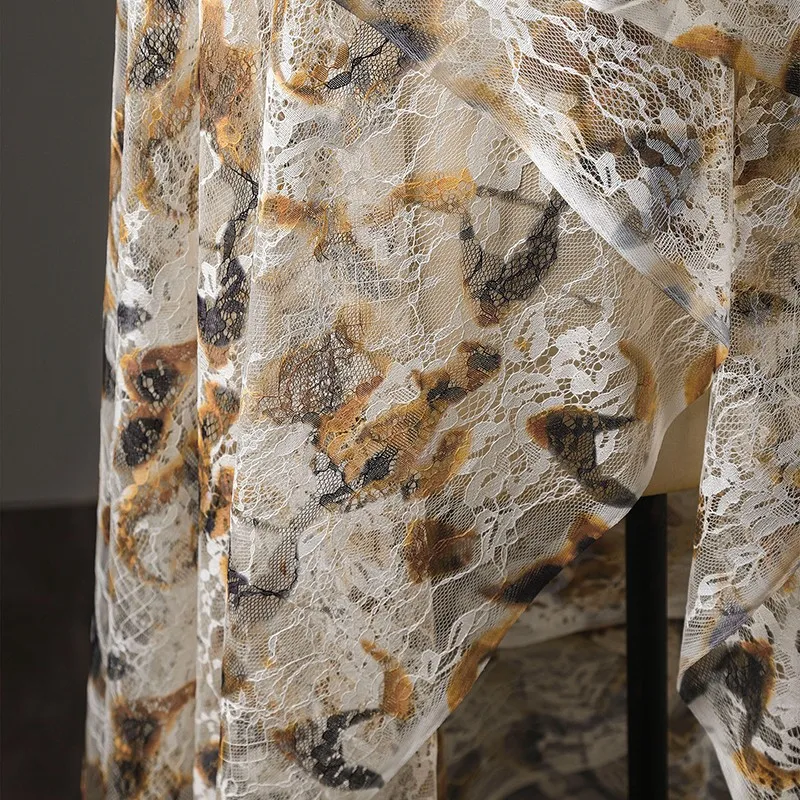 50Cm Retro French Lace Print C - Sewing Batik Fabric 评论和价格